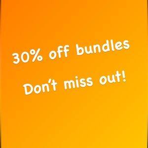 30% off on bundles!!